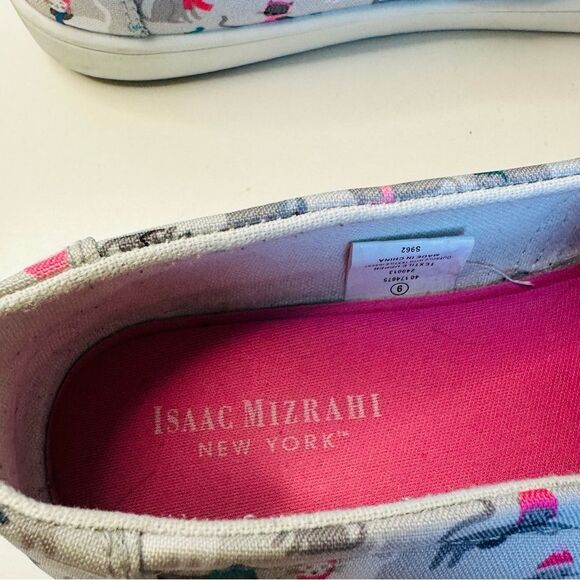 Isaac Mizrahi Cat Print Slip On Shoes Size 9 - Picture 3 of 8